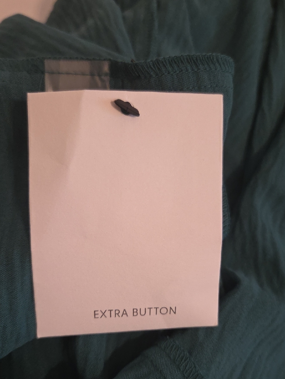 Calvin Klein Women's Teal Green Button Front Textured Cap Sleeve Dress 8 NWT - Picture 11 of 13